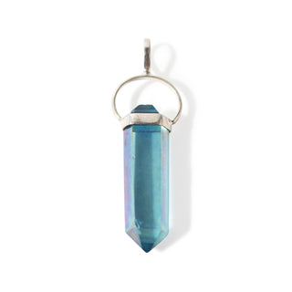 Aqua Aura Double Terminated - 925 Silver Pendant from Stonebridge Imports