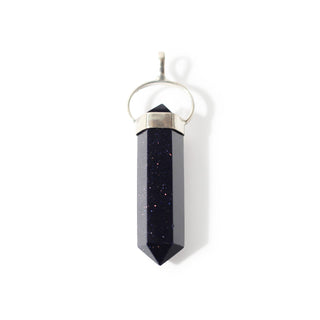 Goldstone Blue Double Terminated - 925 Silver Pendant from The Rock Space
