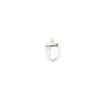 Clear Quartz V Shape - 925 Silver Pendant from The Rock Space