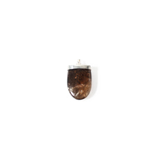 Smoky Quartz Tongue - 925 Silver Pendant from Stonebridge Imports