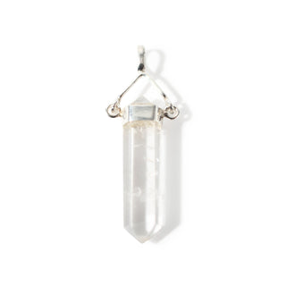 Clear Quartz Double Terminated Swivel - 925 Silver Pendant from The Rock Space