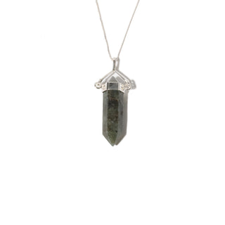 Labradorite Double Terminated - Swivel Silver Pendant    from Stonebridge Imports