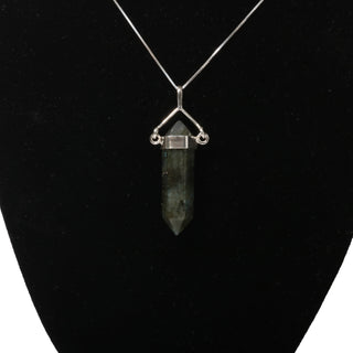 Labradorite Double Terminated - Swivel Silver Pendant    from Stonebridge Imports