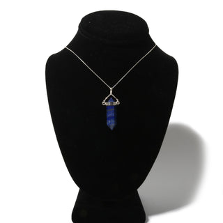 Lapis Lazuli Double Terminated - Swivel Silver Pendant    from Stonebridge Imports