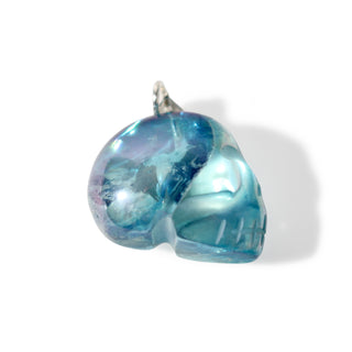Aqua Aura Skull - 925 Silver Pendant from The Rock Space