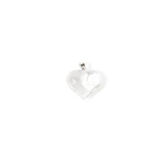 Clear Quartz Heart - 925 Silver Pendant from The Rock Space