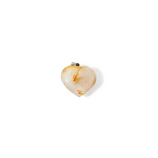 Rutilated Quartz Heart Nickel - 925 Silver Pendant from The Rock Space