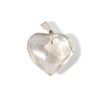 Smoky Quartz Heart Nickel - 925 Silver Pendant from The Rock Space
