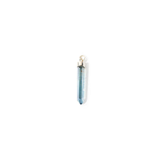 Aqua Aura Natural Point - 925 Silver Pendant from The Rock Space