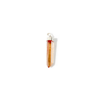 Tangerine Quartz Natural Point - 925 Silver Pendant from The Rock Space