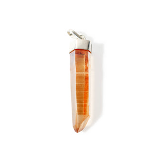 Tangerine Quartz Natural Point - 925 Silver Pendant from The Rock Space