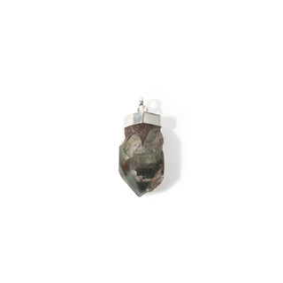Green Phantom Quartz Point Natural - 925 Silver Pendant from The Rock Space