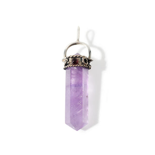 Amethyst Double Terminated Point with Antique Cabochon - 925 Silver Pendant from The Rock Space