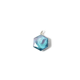 Aqua Aura Star - 925 Silver Pendant from Stonebridge Imports