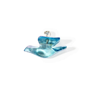 Aqua Aura Peace Dove - 925 Silver Pendant from The Rock Space