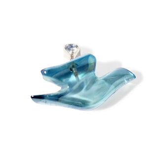 Aqua Aura Peace Dove - 925 Silver Pendant from The Rock Space