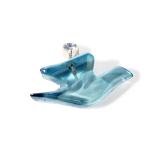 Aqua Aura Peace Dove - 925 Silver Pendant from The Rock Space