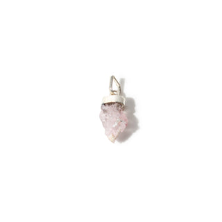 Rose Quartz Cluster - 925 Silver Pendant from The Rock Space