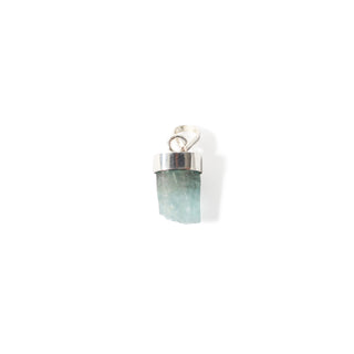 Aquamarine Rough Small - 925 Silver Pendant from The Rock Space