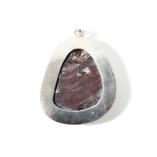 Agate Shell with Silver Bezel - 925 Silver Pendant from The Rock Space