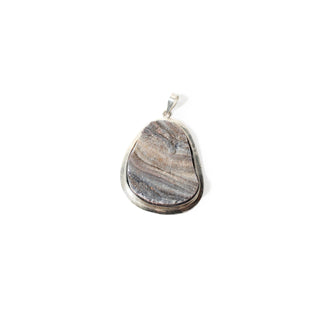 Agate Shell with Silver Bezel - 925 Silver Pendant from The Rock Space