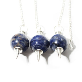 Sodalite Ball and Point Pendulum - 3 Pack from The Rock Space