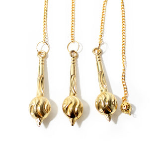 Golden Brass Gada Pendulum - 3 Pack from The Rock Space