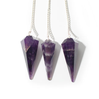 Amethyst Pendulum 6 Facet & Bead - 3 Pack from The Rock Space