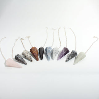 Mixed Stone Pendulums - 10 Pack Default Title from Stonebridge Imports