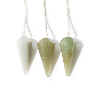 Green Aventurine Pendulum 6 Facet & Bead - 3 Pack from Stonebridge Imports