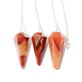Carnelian Pendulum 6 Facet & Bead - 3 Pack from The Rock Space