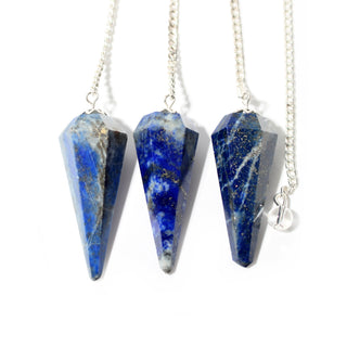 Lapis Lazuli Pendulum 6 Facet & Bead - 3 Pack from The Rock Space