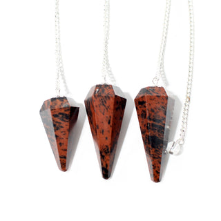 Mahogany Obsidian Pendulum 6 Facet & Bead - 3 Pack from The Rock Space