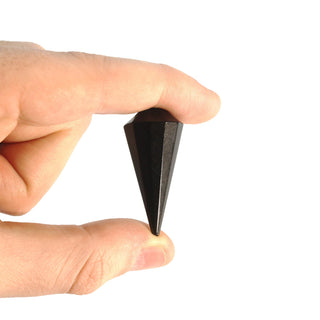 Black Obsidian Multifaceted Pendulum - 1" to 1 3/4"    from The Rock Space