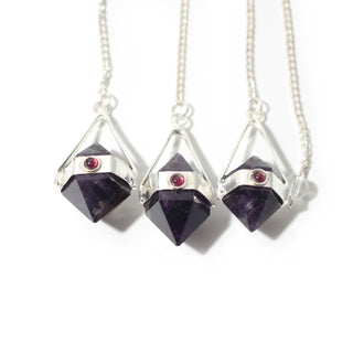 Amethyst Double-Terminated Point Pendulum - 3 Pack from The Rock Space