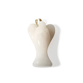 White Quartz Angel Pendant from Stonebridge Imports