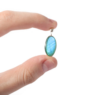 Rainbow Moonstone Cabochon Pendant - Green    from The Rock Space