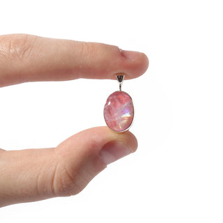 Rainbow Moonstone Cabochon Pendant - Pink    from The Rock Space