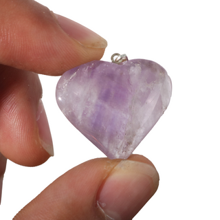 Amethyst B Heart Pendant - Pack of 5 - 1"    from The Rock Space