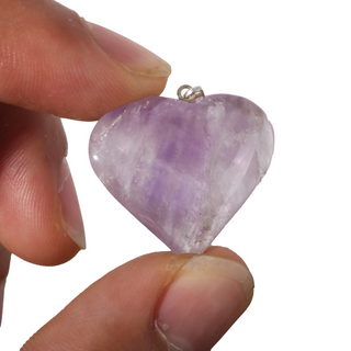 Amethyst B Heart Pendant - Pack of 5 - 1" from The Rock Space