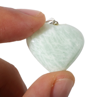 Amazonite B Heart Pendant - Pack of 5 - 1"    from The Rock Space