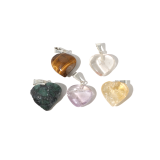 Mixed Stone B Mini Heart Pendant - Pack of 5 - 5/8"    from The Rock Space