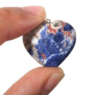 Sodalite B Heart Pendant - Pack of 5 - 1"    from The Rock Space