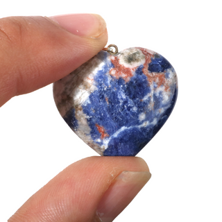 Sodalite B Heart Pendant - Pack of 5 - 1" from The Rock Space