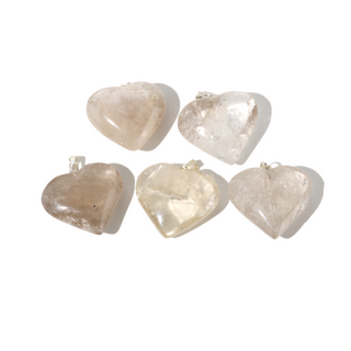 Smoky Quartz B Heart Pendant - Pack of 5 - 1"    from The Rock Space