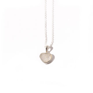 Rainbow Moonstone Heart Pendant with Chain    from Stonebridge Imports