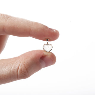 Rainbow Moonstone Heart Pendant with Chain    from Stonebridge Imports