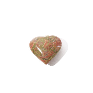 Unakite Heart Pendant - 28mm x 27mm    from The Rock Space