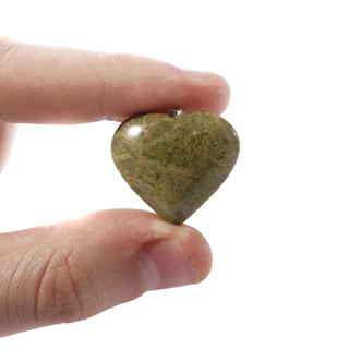 Unakite Heart Pendant - 28mm x 27mm    from The Rock Space