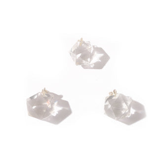 Clear Quartz Icosahedron Pendant - 3pk    from The Rock Space